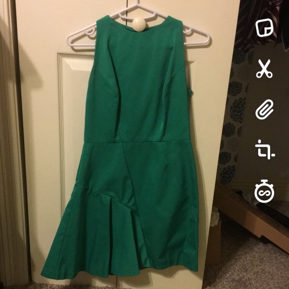 Milly Green Wave Dress - Picture 5 of 6